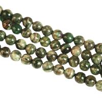 Euchlorit-Kmait Perle, rund, poliert, DIY & verschiedene Größen vorhanden, keine, verkauft per ca. 14.96 ZollInch Strang