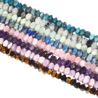 Gemstone Jewelry Beads, Flat Round, polished, DIY & different materials for choice & faceted, more colors for choice, 8x11mm, Sold Per Approx 14.96 Inch Strand