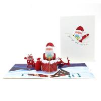 Paper 3D Greeting Card, handmade, Foldable & 3D effect, 200x150mm, Sold By PC