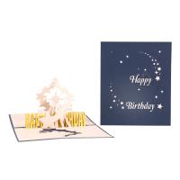 Paper 3D Greeting Card, handmade, Foldable & 3D effect, 155x130mm, Sold By PC