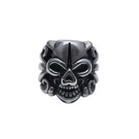 Titanium Steel Finger Ring, Skull, different size for choice & for man, 23mm, Sold By PC