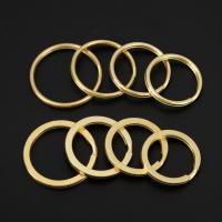Messing Split Ring, gold plated, DIY & verschillende grootte voor keus & verschillende stijlen voor de keuze, nikkel, lood en cadmium vrij, Verkocht door PC