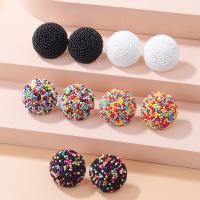 Seedbead Stud Earring fashion jewelry & for woman Sold By Pair