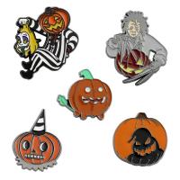 Zinek Brož, Halloweenský design & unisex & různé styly pro výběr, nikl, olovo a kadmium zdarma, Prodáno By PC