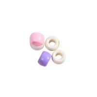 Acryl Schmuck Perlen, Eimer, poliert, DIY, gemischte Farben, 6mm, ca. 4300PCs/Tasche, verkauft von Tasche