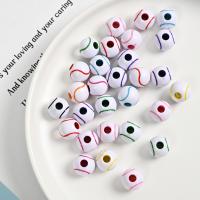 Acrylic Jewelry Beads Round DIY white 12mm Sold By Bag