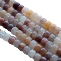 Natural Aventurine Beads, barrel, polished, DIY, mixed colors, 7x8mm, Approx 52PCs/Strand, Sold By Strand