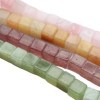 Gemstone Jewelry Beads, Natural Stone, Cube, polished, DIY & different materials for choice, more colors for choice, 8x8mm, Approx 45PCs/Strand, Sold By Strand