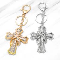 Bag Purse Charms Keyrings Keychains Zinc Alloy Cross plated Unisex & with rhinestone nickel lead & cadmium free Length 5.7 Inch Sold By PC