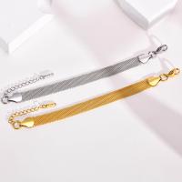 Stainless Steel Jewelry Bracelet 304 Stainless Steel with 1.57inch extender chain fashion jewelry & for woman 10mm Length Approx 6.7 Inch Sold By PC
