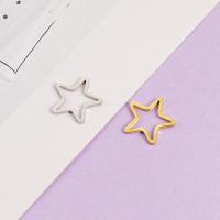 Stainless Steel Pendants, 304 Stainless Steel, Star, Vacuum Ion Plating, DIY, more colors for choice, 15x1.50mm, Sold By PC
