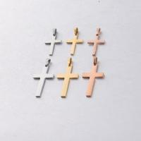 Stainless Steel Cross Pendants, 304 Stainless Steel, Vacuum Ion Plating, DIY & different size for choice, more colors for choice, Sold By PC