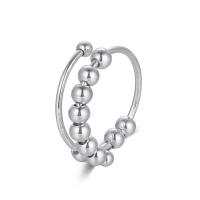 Prst prsten z nerezové oceli, 304 Stainless Steel, s Mosaz, Kolo, á, Nastavitelný & módní šperky & pro ženy, více barev na výběr, 4mm,16-22mm, Prodáno By PC