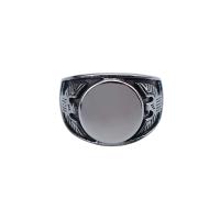 Anillo de dedo de Titantium Acero, Partículas de acero, pulido, estilo punky & diverso tamaño para la opción & para hombre, 18mm, Vendido por UD