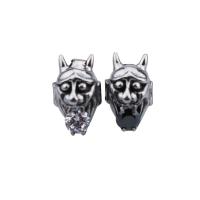 Titanium Steel Stud Earring fashion jewelry & Unisex & with rhinestone 17mm Sold By Pair