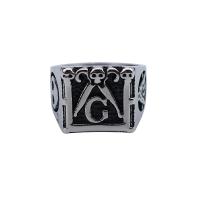 Ring Finger Titantium stali, biżuteria moda & różnej wielkości do wyboru & dla człowieka, 17mm, sprzedane przez PC