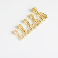 Brass Pinch Bail, plated, DIY & different size for choice, more colors for choice, nickel, lead & cadmium free, Sold By PC