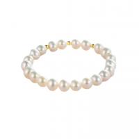 Freshwater Cultured Pearl Bracelet Freshwater Pearl & for woman 6.50mm Length Approx 6.3 Inch Sold By PC