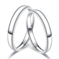 Couple Finger Rings, 925 Sterling Silver, platinum plated, adjustable & different styles for choice & for couple, Sold By PC