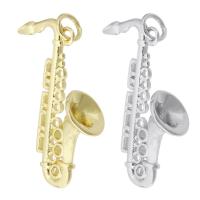 Brass Jewelry Pendants, Musical Instrument, plated, DIY, more colors for choice, 19x27x8mm, Hole:Approx 3mm, Sold By PC