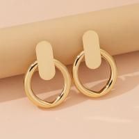 Zinc Alloy Stud Earring fashion jewelry & for woman golden nickel lead & cadmium free Sold By Pair