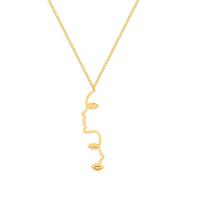 Titanium Steel Necklace, with 5cm extender chain, Vacuum Ion Plating, for woman, golden, 13x65mm, Length:Approx 55 cm, Sold By PC