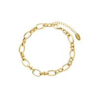 Titanium Steel Bracelet & Bangle, with 3cm extender chain, Vacuum Ion Plating, for woman, more colors for choice, 7mm, Length:Approx 16 cm, Sold By PC