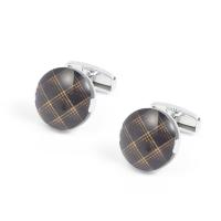 Zinc Alloy Cufflinks Round silver color plated for man & enamel silver color nickel lead & cadmium free Sold By Pair