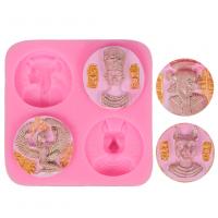 DIY Epoxy Mold Set, Silicone, pink, 79x79x12mm, Sold By PC