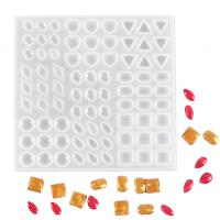 DIY Epoxy Mold Set, Silicone, white, 135x130x7mm, Sold By PC