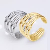 Titanium Steel Finger Ring, Vacuum Ion Plating, fashion jewelry & Unisex, more colors for choice, 14mm, Sold By PC