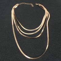Multi Layer Necklace Zinc Alloy gold color plated fashion jewelry & for woman golden nickel lead & cadmium free Sold By PC