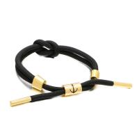 Tibetan Style Bracelet, Polyester Cord, with Tibetan Style, Anchor, plated, Adjustable & fashion jewelry & Unisex, more colors for choice, Length:17-22 cm, Sold By PC