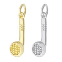 Brass Jewelry Pendants, Shower Head, plated, DIY, more colors for choice, 6x17x5mm, Hole:Approx 3mm, Sold By PC