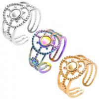 Ring Finger Titantium stali, Regulowane & biżuteria moda & dla kobiety, dostępnych więcej kolorów, rozmiar:8, sprzedane przez PC