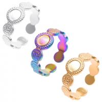 Titantium Steel finger ring, Titan Stål, Justerbar & mode smycken & för kvinna, fler färger för val, Storlek:8, Säljs av PC