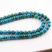 Chrysocolla Beads, Round, different size for choice, Hole:Approx 1mm, Sold Per Approx 15 Inch Strand