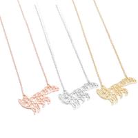 Stainless Steel Jewelry Necklace 304 Stainless Steel Fox Vacuum Ion Plating fashion jewelry & for woman Length 45 cm Sold By PC