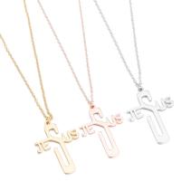 Stainless Steel Jewelry Necklace, 304 Stainless Steel, Vacuum Ion Plating, fashion jewelry & for woman, more colors for choice, 25x33mm, Length:45 cm, Sold By PC