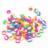 Polymer Ton Perlen , DIY, gemischte Farben, 10mm, ca. 1000PCs/Tasche, verkauft von Tasche