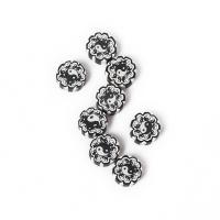 Polymer Ton Perlen , flache Runde, Tai Ji & DIY, weiß und schwarz, 10x10mm, ca. 1000PCs/Tasche, verkauft von Tasche