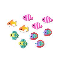 Polymer Clay Beads, Fish, DIY, more colors for choice, 10x10mm, Approx 1000PCs/Bag, Sold By Bag
