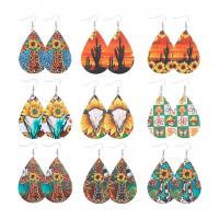 Wood Earring Teardrop for woman 30-80mm Sold By Pair