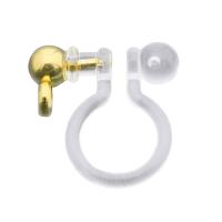 Resin Earring Clip Component with 304 Stainless Steel Vacuum Ion Plating DIY Approx Sold By Bag