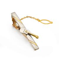 Tie Clip, Brass, Guitar, gold color plated, for man, golden, nickel, lead & cadmium free, 60x15mm, Sold By PC