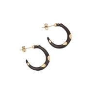 Edelstahl Ohrringe, 304 Edelstahl, für Frau & Emaille, keine, 30x20mm, verkauft von Paar