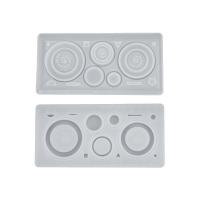 Juego de moldes de epoxi DIY, silicona, Bricolaje, Blanco, 165x78x8mm, Vendido por UD