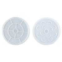 DIY Epoxy Mold Set, Silicone, 2 pieces, white, 200x200x12.30mm, Sold By Set
