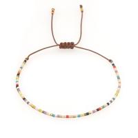 Glass Beads Bracelet Seedbead polished fashion jewelry & for woman multi-colored 280mm Sold By PC