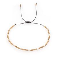 Bracelet de perles de verre, Seedbead, avec perle d'eau douce cultivée, fait à la main, Réglable & bijoux de mode & pour femme, plus de couleurs à choisir, 280mm, Vendu par PC